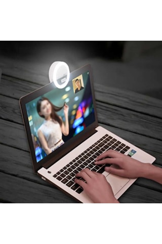 Ekılıf - Canlı Yayın Işıklı M-06 Selfie Işığı - Pembe - T12937