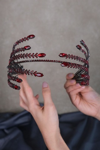 FdayAksesuar Kadın En Güzel Gelinlere Özel Çift Taraflı Helen Gelin Saç Aksesuarı FRDY31663