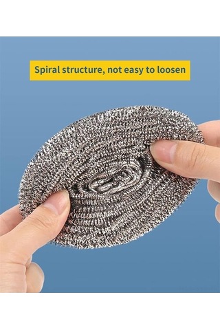 Novahub Paslanmaz Çelik 6'lı Sünger Seti - Tencere, Tava, Izgara Temizliği İçin Diğer