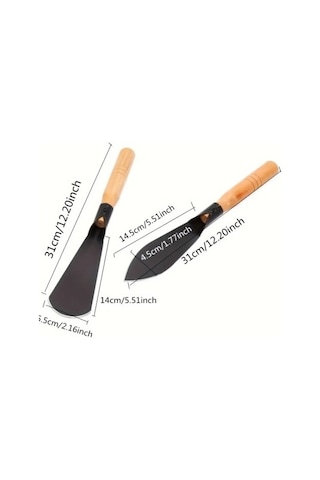 Periboia Ahşap Saplı Bahçe El Aletleri Seti 2 Adet Diğer