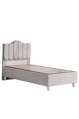 Trend İkili Set, Trend Tek Kişilik Baza Başlık Seti Gri 90 x 200