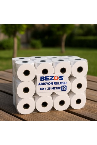 Buradabulabilirsin Bezos 80x25 Termal Adisyon Rulosu 10'lu Paket Bbz
