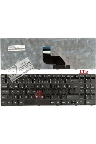 Casper Uyumlu Nirvana A15X A15Ya Notebook Klavyesi - Tuş Takımı (Siyah T - 554454666