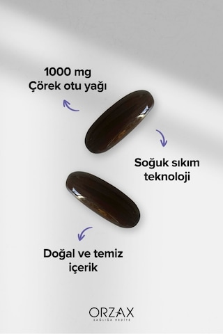 Ocean Çörek Otu Yağı 1000 mg 60 Kapsül 1+1