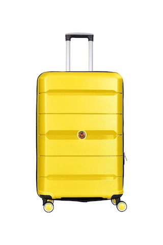 Npo Diamond Pp Polipropilen Büyük Boy Kırılmaz Valiz-sarı Sarı