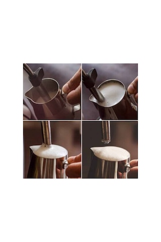 Pitcher Çelik Sürahi Kahve Süt Potu 480 Ml 2 Cup