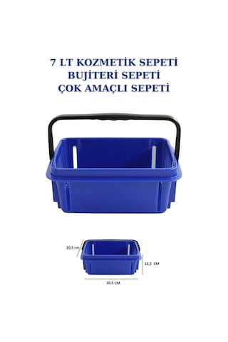 1 adet 7 Litre Kozmetik Sepeti Bijuteri Sepeti Kırtasiye Sepeti M