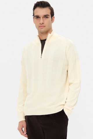 D's Damat Ds Damat Regular Fit Ekru Düz Örgü Kazak 5hf063902154m Çok Renkli