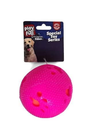 Playfull Öten Pati Desenli Plastik Top Köpek Oyuncağı 7.5 Cm