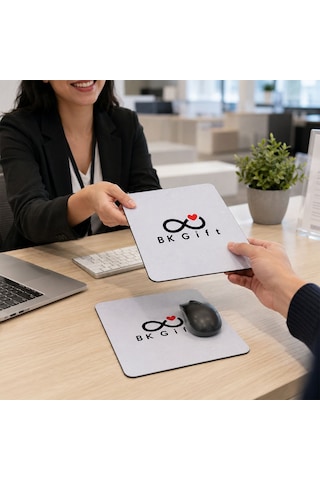 Logonuza Özel 10 Adet 17,5x21,5 Cm Kaymaz Tabanlı Dikdörtgen Mouse Pad Baskılı