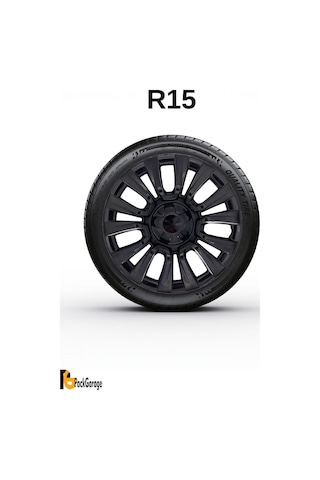 Volkswagen Up Club 15'' İnç Jant Kapağı 4 Adet Siyah S107