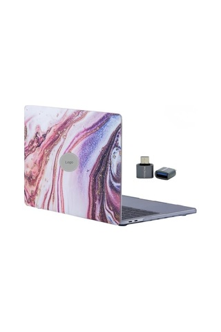 M1 Kılıf 13 Inç Mermer Glitter'li M1 Air A2337 A2179 A1932 İle Uyumlu Karışık Çok Renkli