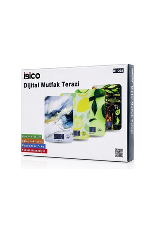 Cam Mutfak Tartısı Terazi Lcd Ekran 5kg/1gr Pilli Gr/oz/ml/ıb Ölçüm İ11-028 Bx40 Çok Renkli