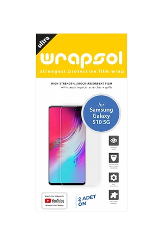 Samsung Uyumlu Galaxy S10 5G Ekran Koruyucu 1+1 Ön Poliüretan Film