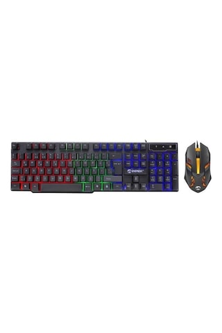Everest KM-G77 X-Vayne RGB Zemin Aydınlatmalı USB Q Gaming Klavye + Mouse Set