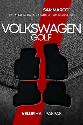 Volkswagen Golf 6 2013 Halı Paspas Velur Paspas Kumaş Paspas Oto Paspas