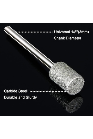 12 Adet Elmas Freze Matkap Uçları Taş Kaya Seramik Dremel Döner Aletler İçin