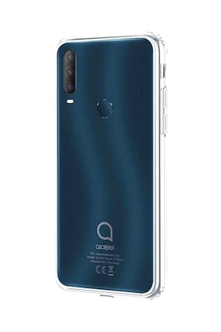 Alcatel 1S 2020 Kılıf Süper Silikon Yumuşak Arka Koruma Renksiz