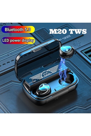 Bssm Earbuds M20 Tws Anc Destekli Powerbanklı Led Göstergeli Bluetooth Kulaklık