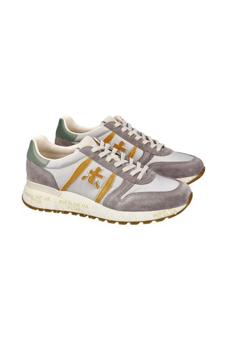 Premiata Sneakers Lander 7201 Açık Gri - Turuncu