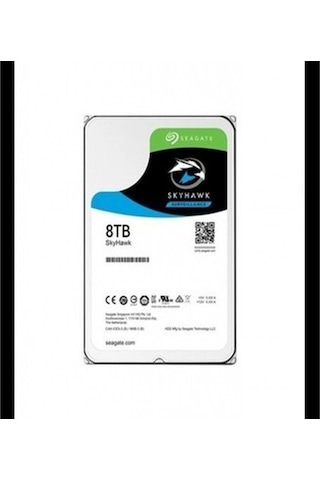 Seagate Skyhawk, St8000vx010, 3.5&quot , 8tb, 256mb, 5400rpm, Güvenlik, Hdd