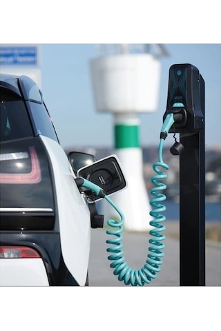 Volti 22 Kw 32a Tip-2 Trifaze Elektrikli Araba Spiral Şarj Kablosu