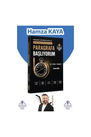 Paragrafı Sevdiren Hoca Paragrafa Başlıyorum Temelden Anlam Bilgisi Hamza Kaya