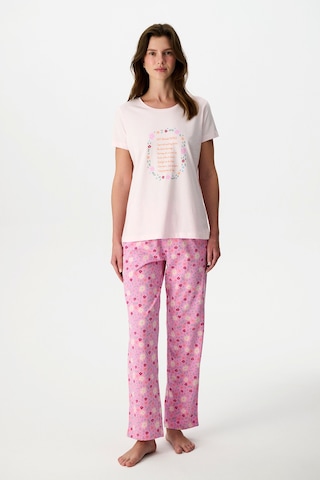 Penti Pembe Weekends Pamuklu Pantolon Pijama Takımı