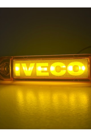 Ahmet Otomotiv 5 Adet Iveco Yazılı Parmak Led Turuncu-sarı Renk
