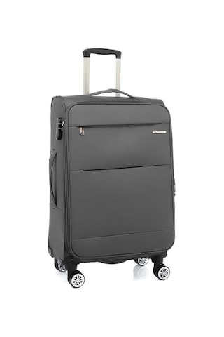 Louisiana Polo Orta Boy Lüx Kumaş Valiz Antırasit 2082 Antrasit