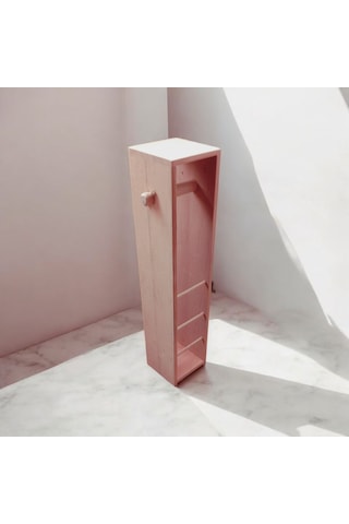 Wc Tuvalet Kağıtlığı Ahşap Kayın Ağacı Boyasız Ham Bej
