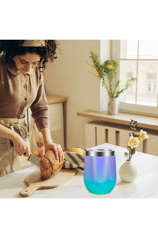 Ulzyvf 12oz Stainless Steel Travel Cup - 6-8hr Hot/cold, Colorful, Eco-friendly Çok Renkli