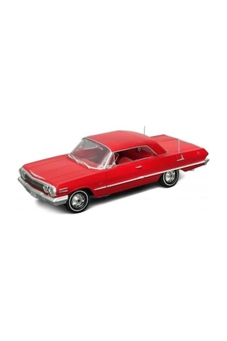 Welly 1963 Chevrolet Impala Kırmızı 1/18 Model Araba