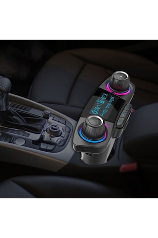 Bt06 Çift Usb Şarj Akıllı Bluetooth 4.0 + Edr Fm Verici Mp3 Müzik Çalar Araç Kiti İle 1.3 İnç Led Ekran, Destek Bluetooth Çağrısı, Tf Kart Ve U Disk