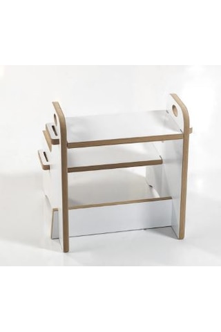 Demonte Ahşap Basamak Tabure - Çocuk Wc Banyo Gardolap Mutfak