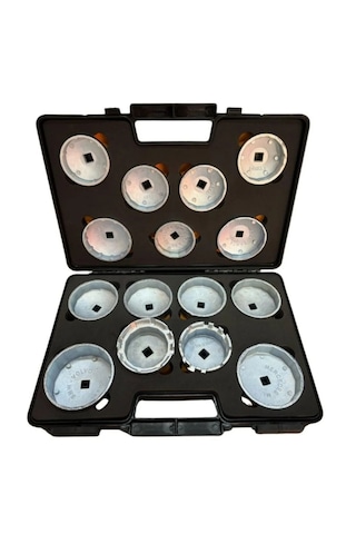 15 Parça Tas Tipi Yağ Filtre Sökme Anahtar Takımı Seti