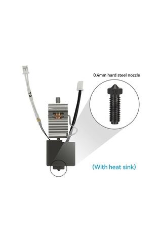 Reedark Anycubic Kobra 3 Fdm 3d Yazıcı İçin 24v 50w Isıtıcılı Hotend Seti - 0.4mm Çelik Uç, Pla/abs/petg Destekli, Kolay Kurulumlu Ekstruder Parçası