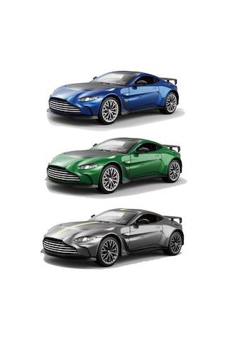 1:43 Aston Martin Vantage Çek Bırak Metal Araba - Diecast Spor Oyuncak Model Araç