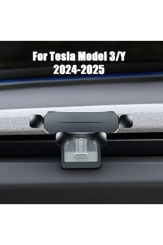Honeybeeshop Tesla Model 3/y 2017-2025 Uyumlu Model 3/y 2024-2025 Yerçekimli Araba Telefon Tutucu Montajlı