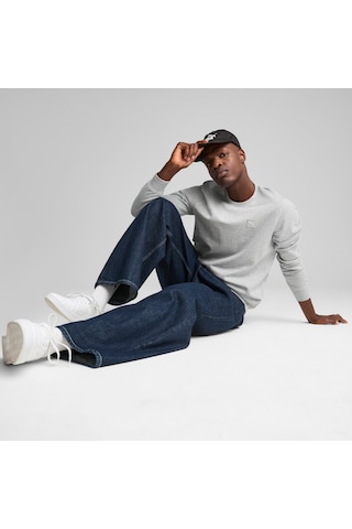 Puma Essentıals Elevated Erkek Sweatshırt 690895 04 Gri
