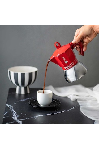 Bialetti Induction Kırmızı Moka Pot 2 Cups Bı-9069 Bialetti