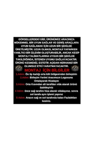 Opel Astra G 1998-2004 Uyumlu Astra H Lip Esnek Ön Lip 2 Parça Tampon Altı Dil Karlık