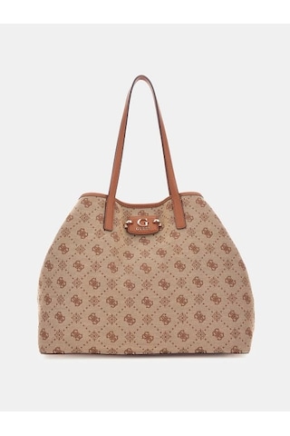 Guess Neda Large Tote Kadın Omuz Çantası Hwjp9654240 Kahverengi