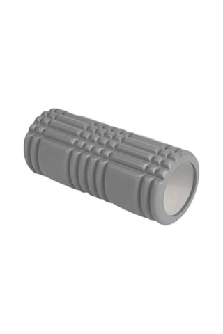 T119 Yüksek Yoğunlukta Orta Sert Deluxe Foam Roller Masaj Köpüğü Pilates Masaj Rulosu Yoga Roller Gri