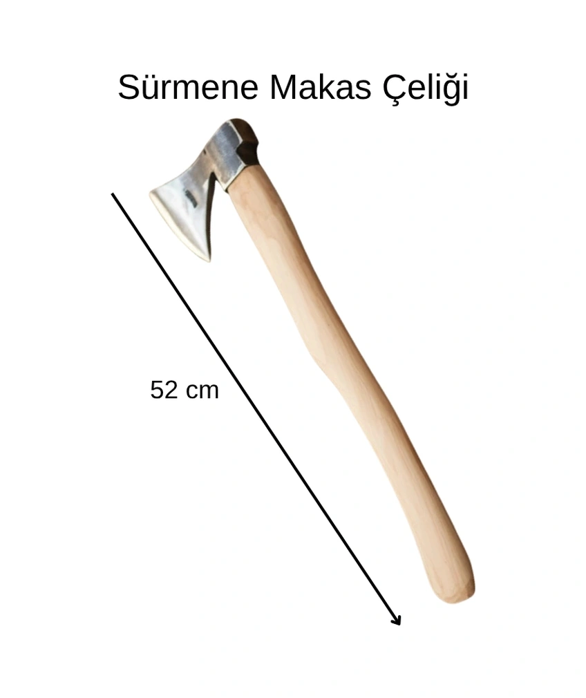 Profesyonel Odun Yarma Baltası / Kamp Baltası - Tam Dövme Çelik - Uzun Sap