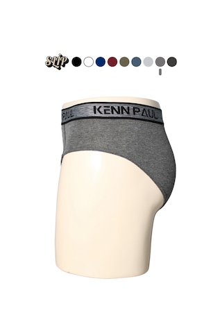 Kp Erkek Düz Pamuklu Antrasit Boxer Slip Boxer Antrasit