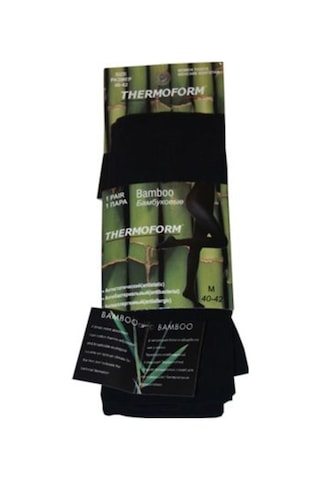 Thermoform Kadın Bambu Külotlu Çorap Siyah (479779120) Çok Renkli