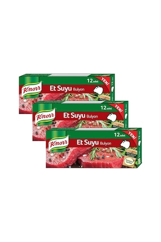 Knorr Et Suyu Bulyon 12 Adet 120 Gr X 3 Adet