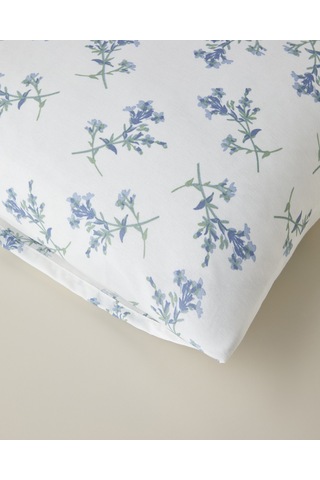 Blue Spring Kolay Ütülenir 2'li Yastık Kılıfı 50x70 Cm Mavi