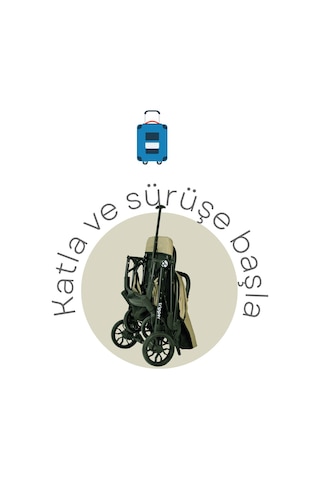 Babycare Tripper Kabin Boy Bebek Arabası - Gri